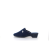 chausson ouvert a talon bleu